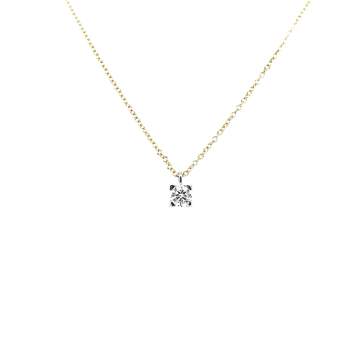 Gold Pendant with Diamond