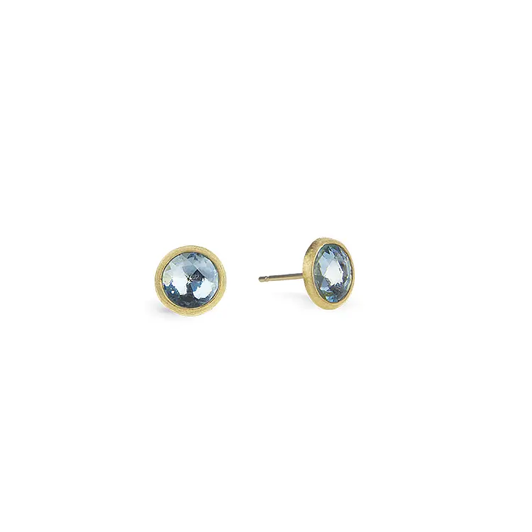 Gold Earrings with Blue Topaz Marco Bicego Jaipur