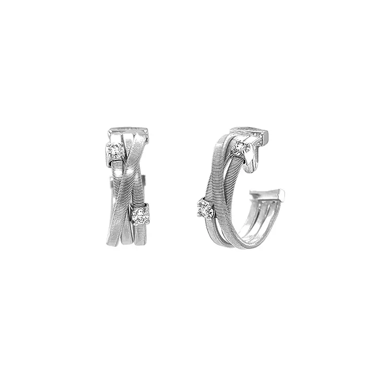 Gold Earrings with Diamonds Marco Bicego Goa