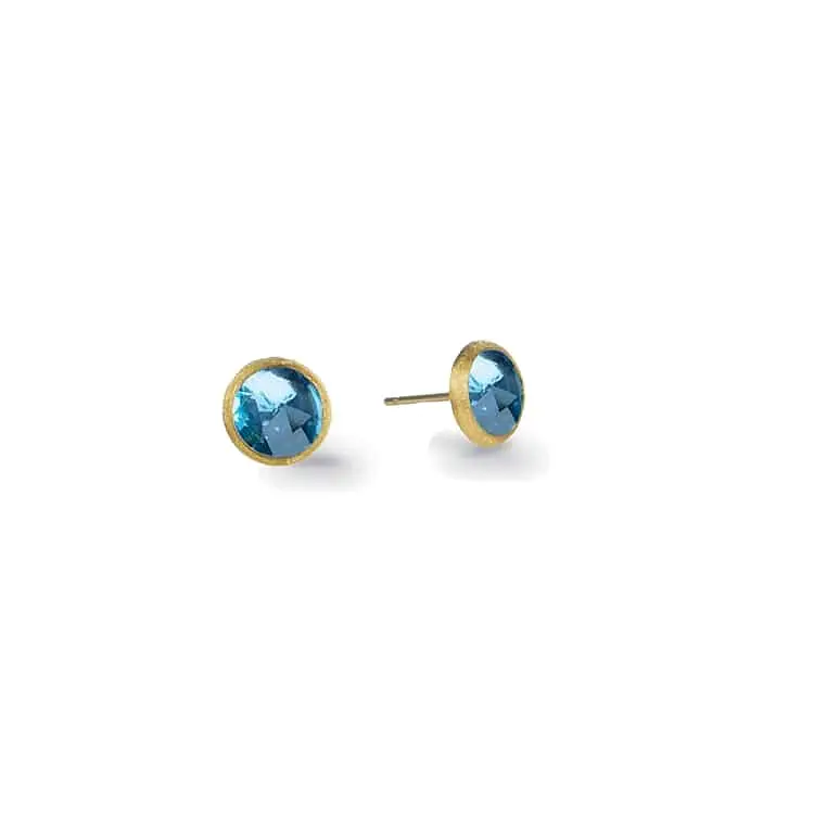 Gold Earrings with Blue Topaz Marco Bicego Jaipur