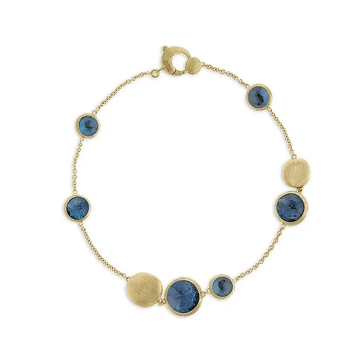 Gold Bracelet with Blue Topaz Marco Bicego Jaipur