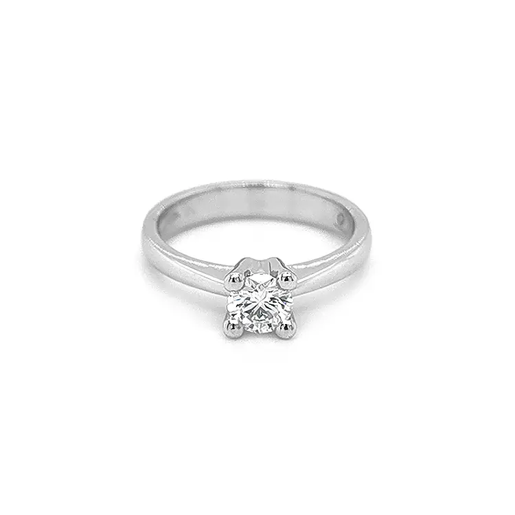 Gold Engagement Ring with Diamond