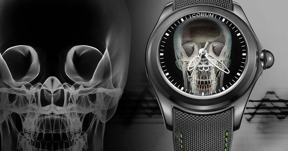 The extravagant skull of the Corum Bubble watch gets a new coat
