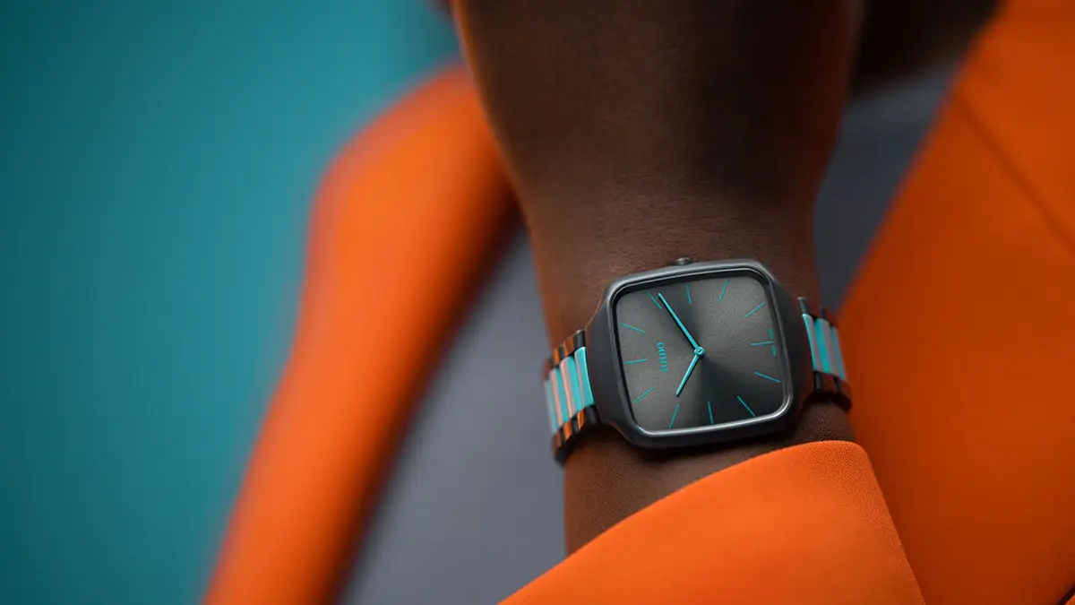 A touch of Functionalism in the Le Corbusier men's luxury watch by Rado