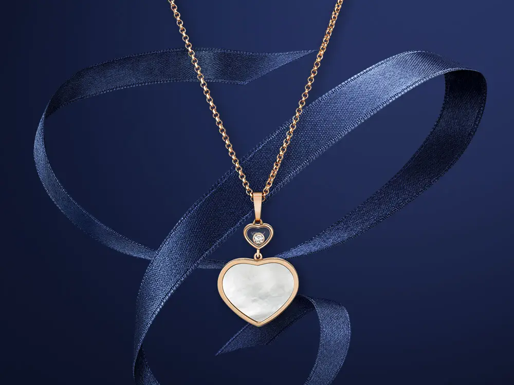 Gold Pendant Chopard Happy Hearts 797482-1350