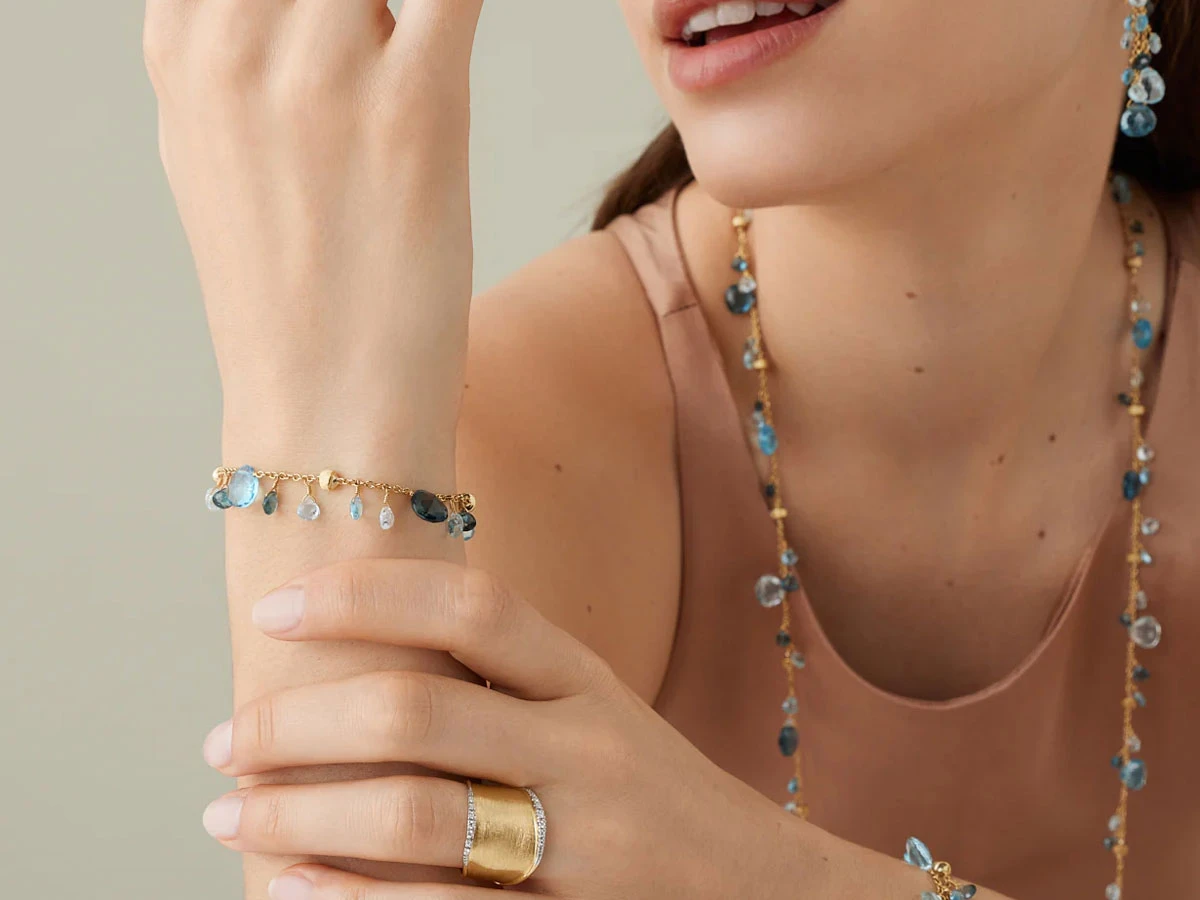 Gold Bracelet Marco Bicego Paradise BB2593 MIX01T Y