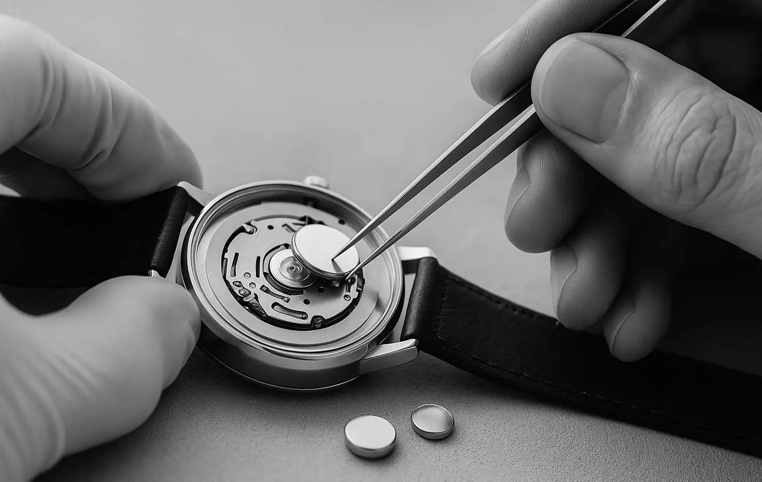 2. Our certified watchmaker will replace the battery