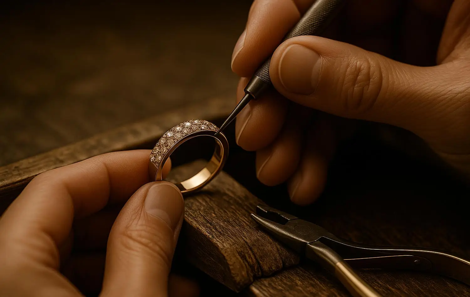 2. Checking the setting of the stones