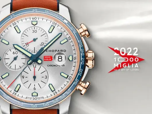 Chopard watches celebrate partnership with Mille Miglia with limited edition