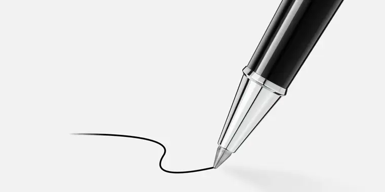 The difference between a ballpoint pen and a rollerball pen