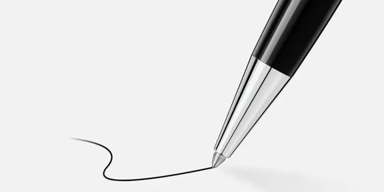 The difference between a ballpoint pen and a rollerball pen