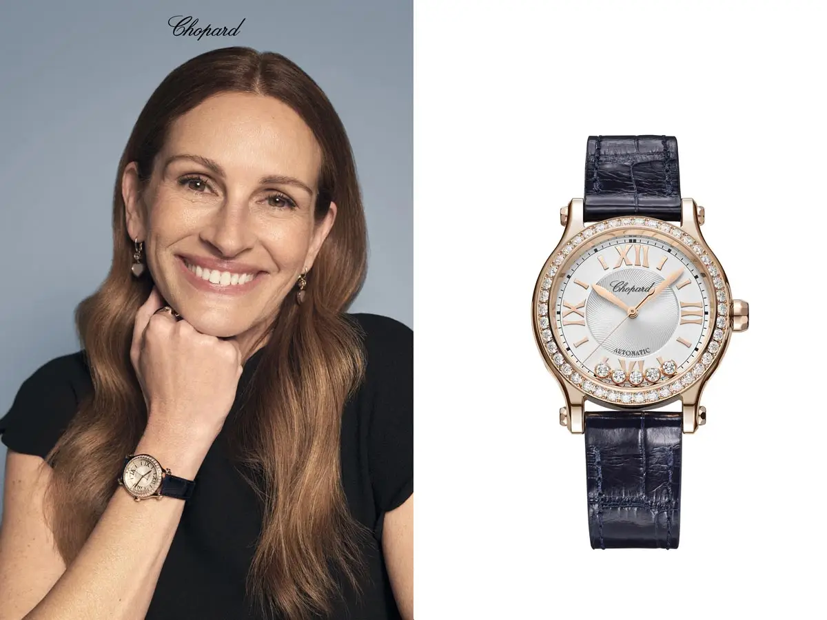Julia Roberts lent her smile to Chopard watches and jewellery