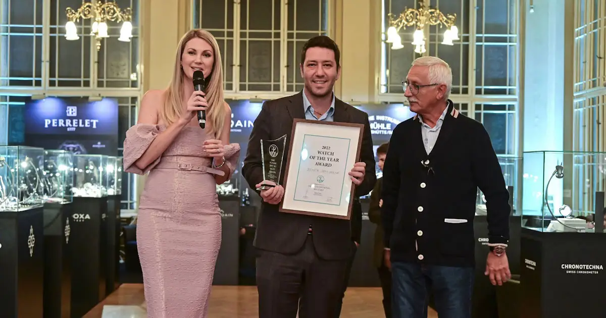 Zenith Defy Skyline triumphs in the Watch of the Year category